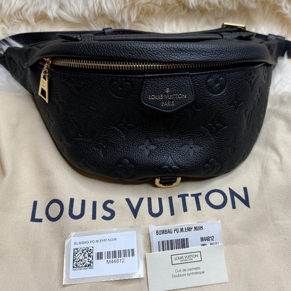 NEW Discontinued Louis Vuitton Bumbag / Waist Bag Monogram Empreinte Noir Black - Picture 1 of 13